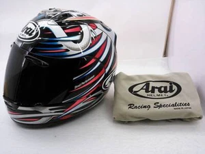 Arai RX-7 RR4 AOKI L Größe 59-60cm Integralhelm mit Smoke Shield Japan gebraucht - Bild 1 von 9