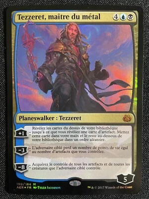 CARTE MAGIC FR RARE MYTHIQUE PLANESWALKER Légendaire BOSS TEZZERET MAITRE METAL - Photo 1/4