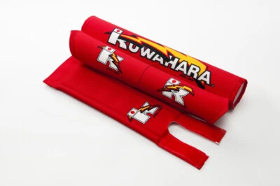 Kuwahara Re-issued BMX V-Bar Pad Set in Red - Image 1 of 2
