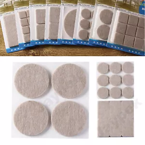 Felt Chair Leg Pads Self Adhesive Floor Protectors Table Cap Cover Pads Feet - Picture 1 of 10
