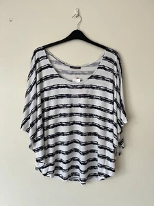 BNWT LOVE LABEL navy blue & white striped top, SIZE 12, crew neck, short sleeved - Picture 1 of 7