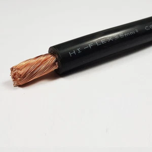35mm² 240 A Ampere Flexibles PVC Batterie Schweißkabel Schwarz 50M 50m ROLLE AUTO AUTO - Bild 1 von 2