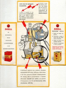 SHELL BENZINA GASOLINE OLIO MOTOR OIL SOC NAFTA GENOVA ANNI 20/30 - Foto 1 di 1