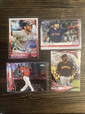 Four (4) Red Sox Cards - Ortizl, Pedroia, Pearce w/ Ortiz 2020 Topps Chrome U-94