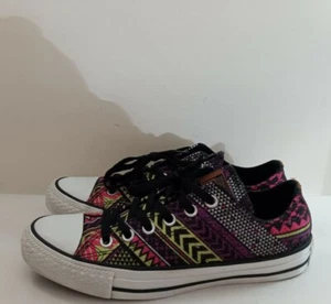 Converse 154457C Unisex Multi-Colored Festival Bag Print Sneakers Women's size 8 - Picture 1 of 11
