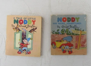 Enyd Blyton-The Tiny Noddy book No 1 & 2-1st Sampson Low-1950's-rare-Very Good - Picture 1 of 8