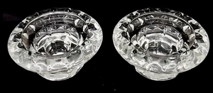 Bolsius France Clear Glass Candle Holders x2 Tealight Romance Party - Picture 1 of 14