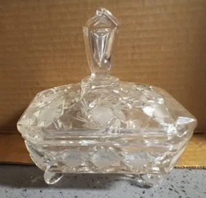 Kristaluxus Made in Mexico Glas Kristall Süßigkeiten Geschirr & Deckel mit OVP - Bild 1 von 7