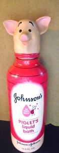 Vintage Johnson's Piglet Gentle Cleansing Bath, Pooh, Toddlers, 13.5 fl oz FULL - Picture 1 of 1