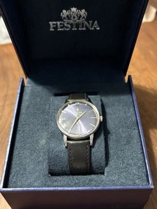 New Festina Extra F20248-3 Men’s Blue Silver Black Watch - Picture 1 of 4