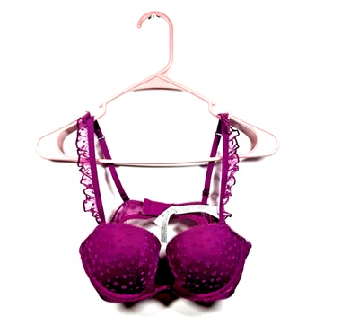 PINK VICTORIA'S SECRET Wink Lightly Lined Balconette Push-Up Bra Size 36B - Image 1 of 4