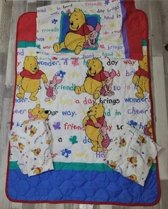 Vintage 90er Disney Winnie Puuh Säugling Kleinkind Set-Bettdecke komplettes Set siehe Beschreibung - Bild 1 von 4