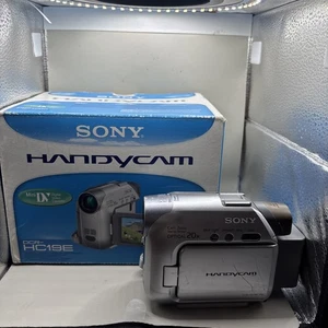 Sony DCR-HC19E MiniDV PAL Camcorder Handycam Tape Video Mains Power Remote Boxed - Picture 1 of 21