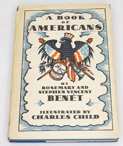 A Book of Americans Poems by Rosemary & Stephen Benet 1933 Hardcover Dust Jacket - Picture 1 of 13