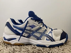 Asics GEL-1140V, B251N, Women's Indoor Volleyball Shoes, White/Blue, Size 11 - Picture 1 of 8