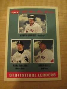 2005 Fleer Tradition Statistical Leaders #9 Ramiez/ Konerko / Ortiz / Top 10 - Picture 1 of 2