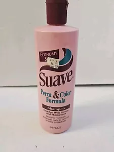 Suave Shampoo Perm and Color Formula Pink Bottle 24oz. - DISCONTINUED, NEW NOS - Picture 1 of 2