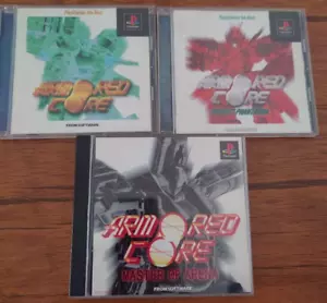 3 Lot Sony PS1 Armored Core Project Phantasma Master Of Arena Japan PlayStation - Picture 1 of 2