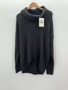 Michael Michael Kors Gray Cowl Neck Hi Low Sweater Wool Blend Women’s Large NEW - Picture 1 of 8