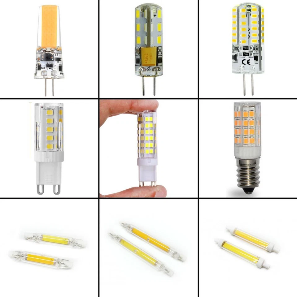 ★TheQ★ LED Lampe G4 G9 E14 R7S 230V LED-Birnen ab 1,8W COB SMD Energieeinsparung - Bild 1 von 1