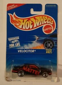 VELOCITOR (T-bird Stocker), Hot Wheels #471, Black "MATTEL", bbs tires 