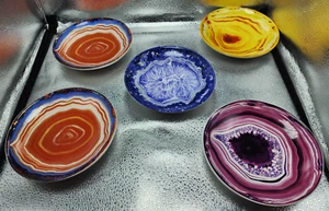 Streamline Salad/Dessert Plates Multi-Color Approx 6" (Set of 5) - Picture 1 of 22