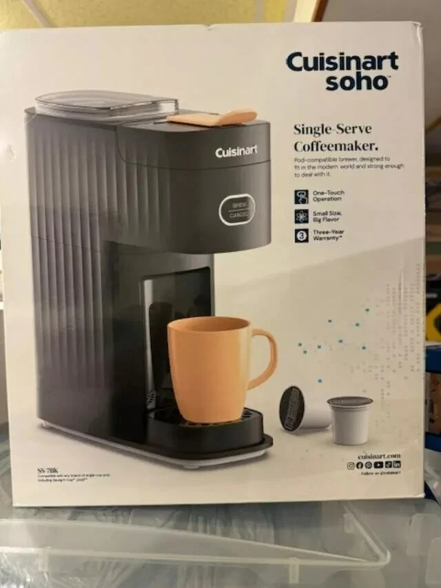 Cuisinart Soho Single Serve Coffeemaker  - Black, SS-7BK K-cup Compatible- NEW - Image 1 of 1