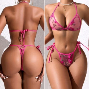 Women's Sexy Lingerie Sleepwear Babydoll Underwear Lace Dress G-String Nightwear - Picture 1 of 171