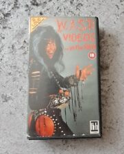 WASP  Videos .... IN THE RAW Vintage VHS 1988 BLACKIE LAWLESS Ex/Ex Rated 18 