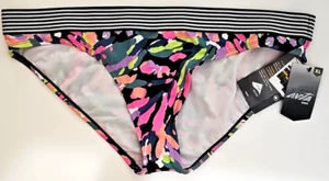 NWT AVIA XL (16-18) UPF 50+ Mid Rise Bikini Bottom Recycled Polyester - Picture 1 of 12