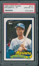 1989 Topps Traded #41T Ken Griffey Jr. Mariners RC Rookie HOF PSA 10 GEM MINT A8