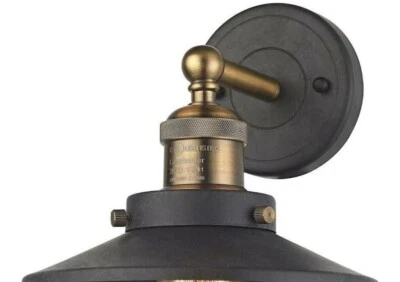 NEW ELK Lighting 67180-1 Metro Shaded Wall Sconce Antique Brass, Nice! Open Box - Image 1 of 4