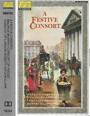 FESTIVE CONSORT OF LONDON ROBERT HAYDON CLARK CASSETTE ALBUM Bach Handel Mozart - Image 1 of 4