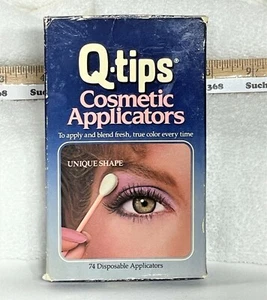 Vintage Q-Tips Kosmetik Make-up Applikatoren Box einzigartige Form - Bild 1 von 3