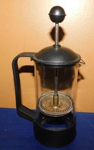 Pour-Over French Press Coffee Tea Maker Pyrex Glass Single Cup - Picture 1 of 6