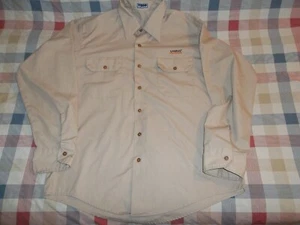 Vtg Todd Uniforms UHAUL LONG SLEEVE BUTTON FRONT EMPLOYEE WORK SHIRT Size Large - Picture 1 of 9