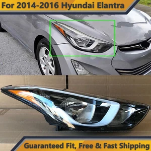 Headlight for 2014 2015 2016 Hyundai Elantra Passenger 92102-3Y500 w/ Bulb - Foto 1 di 4