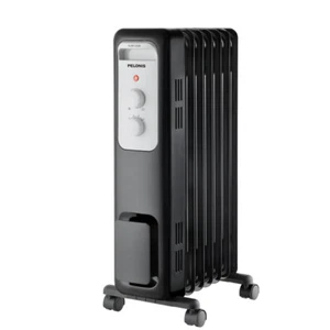 1,500-Watt Oil-Filled Radiant Electric Space Heater with Thermostat - Picture 1 of 8