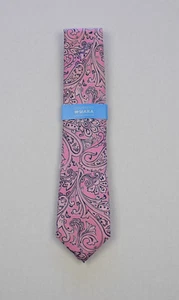 Countess Mara Mens Pink Silk Highland Paisley Classic Neck Tie O/S - Picture 1 of 2