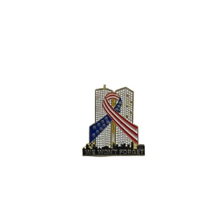 9/11 We Wont Forget Pin / Septmeber 11, 2001 Flag Pin - Picture 1 of 1