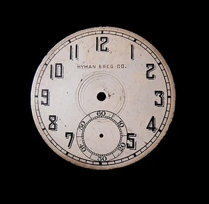Esfera de reloj de bolsillo Hyman Berg Company Chicago marca privada - Imagen 1 de 3