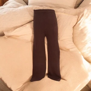 Boohoo Plus Size Chunky Knit Wide-Leg Pants 24 Cozy Ribbed Lounge Casual Winter - Picture 1 of 9