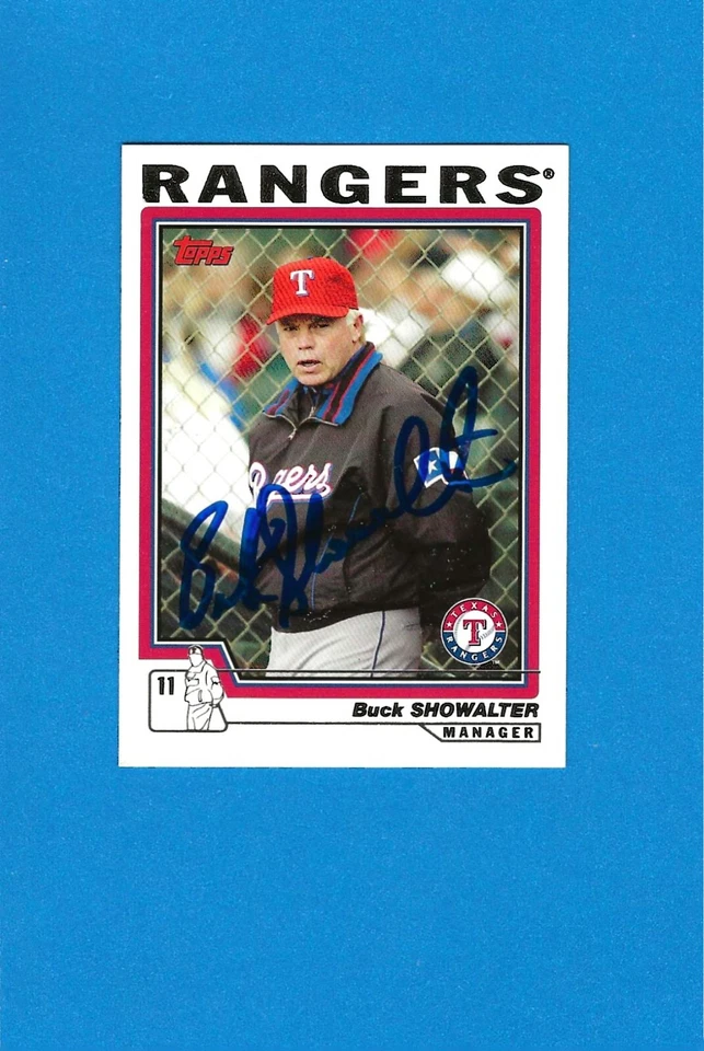 2003 Topps Buck Showalter Texas Rangers Auto On Card Signed Autograph - Image 1 of 1