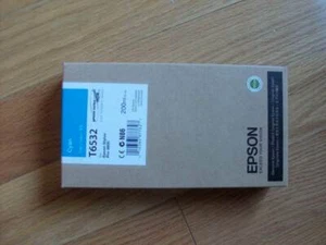 2016 GENUINE EPSON T6532 Cyan 200ml ink cartridge Stylus Pro 4900 FACTORY SEALED - Picture 1 of 1