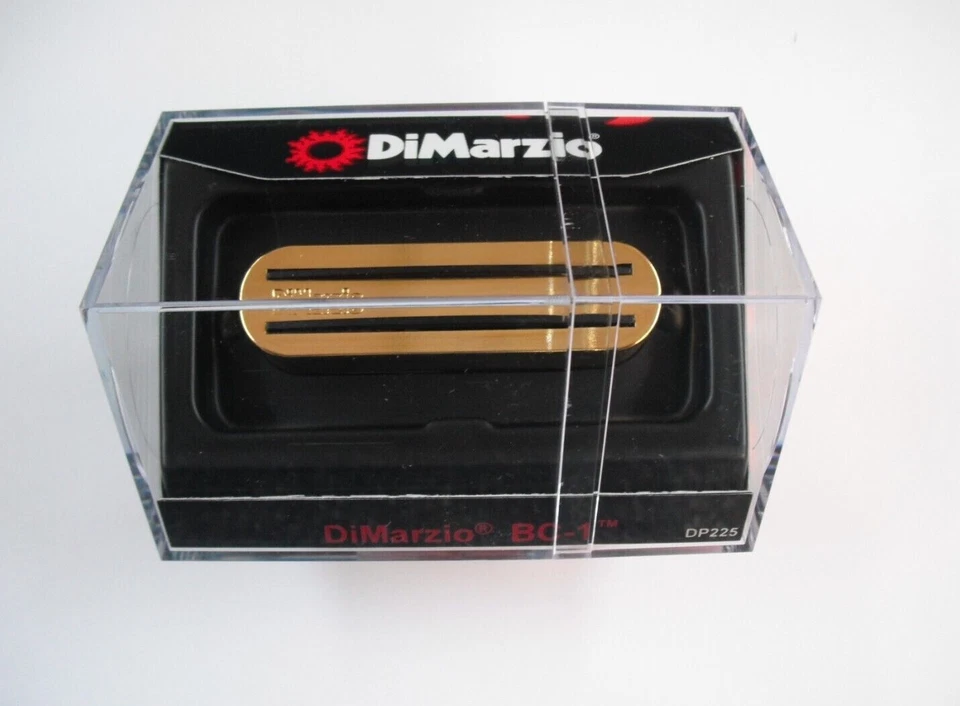 DiMarzio Billy Corgan BC-1 Cuello Bobina Única Pick-up Dorado con Rieles Negros DP 225 Foto 1 de 1