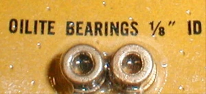 1 Pair 1/8" Oilite Slot Car Axle Bearings TYCO InLine Vintage Motor Original NOS - Picture 1 of 1