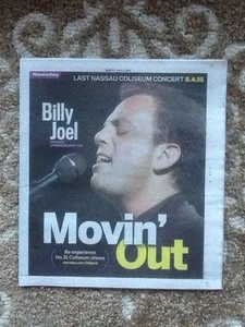 BILLY JOEL - ÚLTIMO CONCIERTO EN NASSAU COLISEUM 8/4/2015 CONCIERTO DE NEWSDAY SORTEO - Imagen 1 de 5