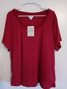 LuLaroe NWT 2XL Shirt Maroon Martha - Picture 1 of 5