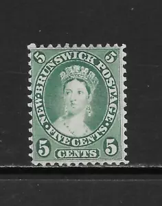 NUOVO BRUNSWICK SCOTT 8a MNG FINE - 1860 5c BL EDIZIONE VERDE - REGINA VITTORIA - Foto 1 di 2