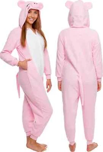 Disfraz de cerdo rosa Funziez by SilverLilly de una pieza para mujer talla pequeña Halloween - Imagen 1 de 15